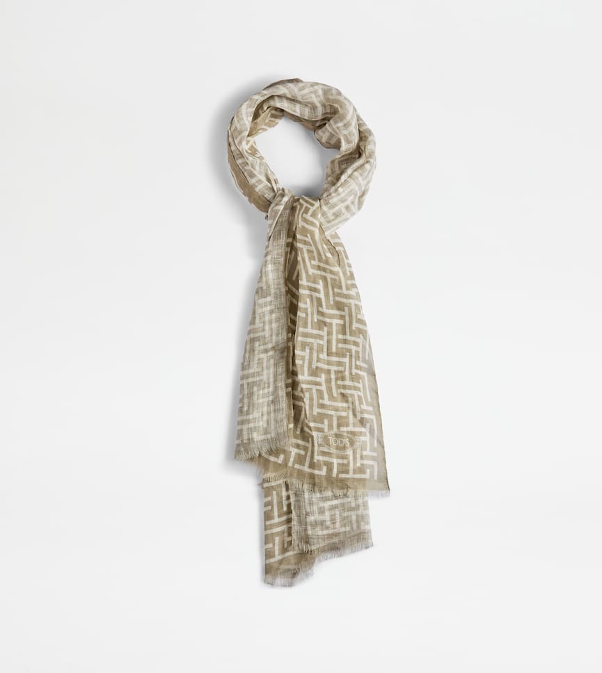 Scarf in Linen - Front view