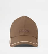 Baseball Cap in Technical Fabric-BROWN