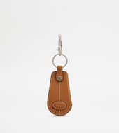 Key Holder in Leather with Shoehorn-BROWN