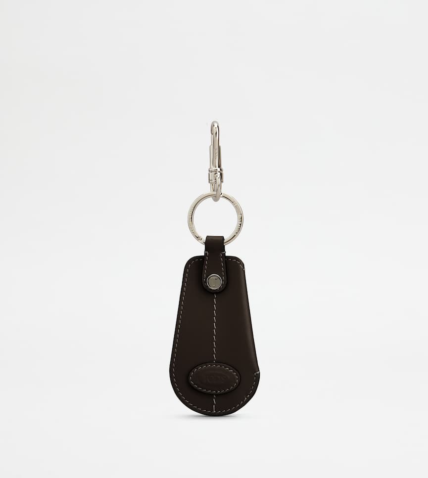 Key Holder in Leather with Shoehorn - Front view