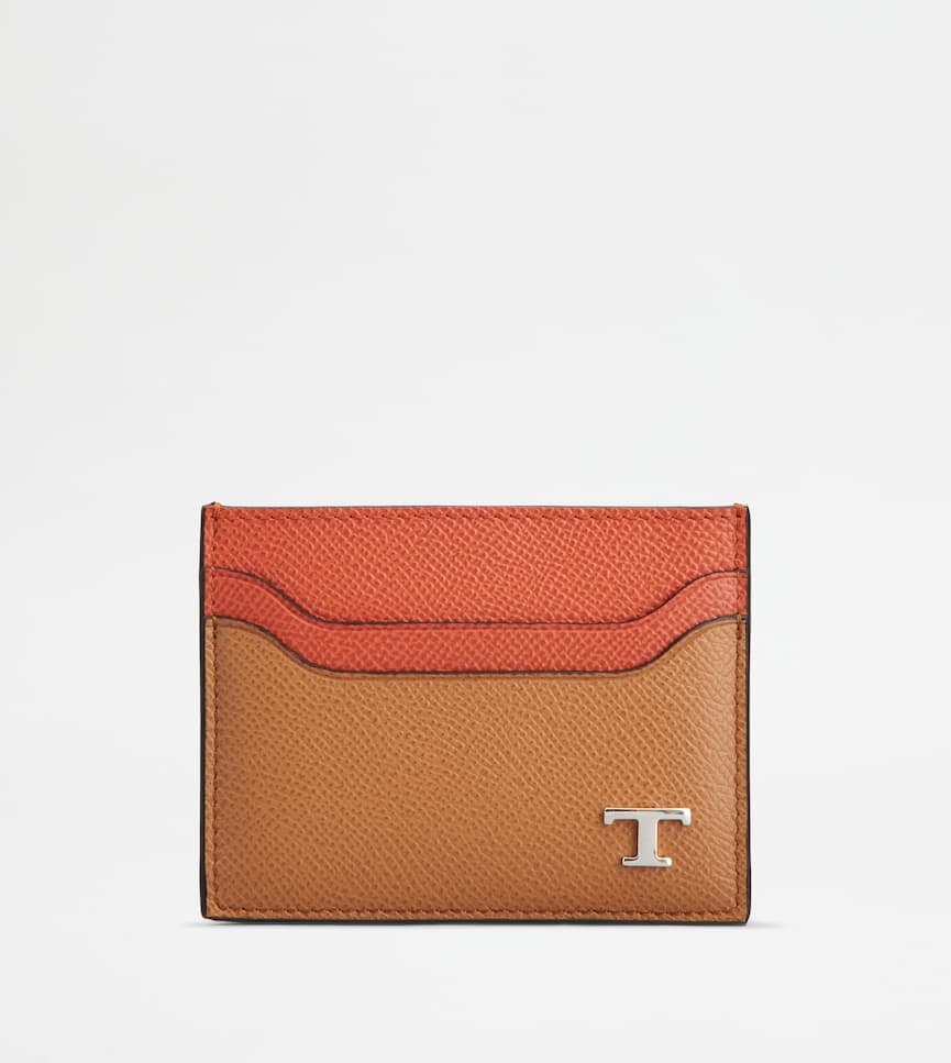 Card Holder in Leather - Front view