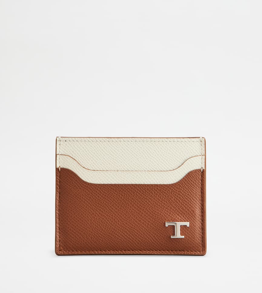 Card Holder in Leather - Front view