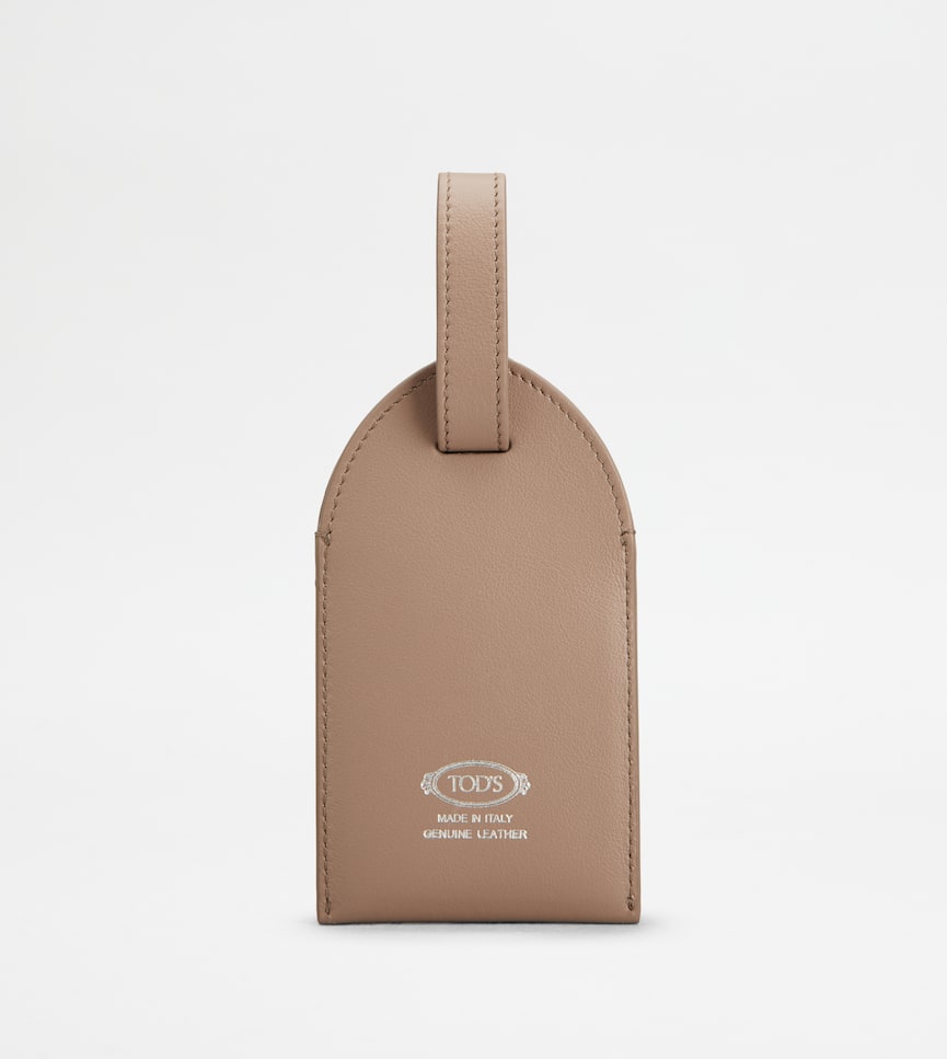 Address Tag in Leather - Rear view