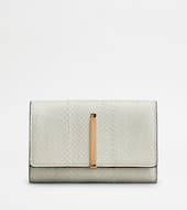 Wallet in Leather-GREY