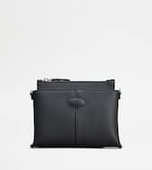 Tod's Di Bag Crossbody Bag in Leather Mini-BLACK