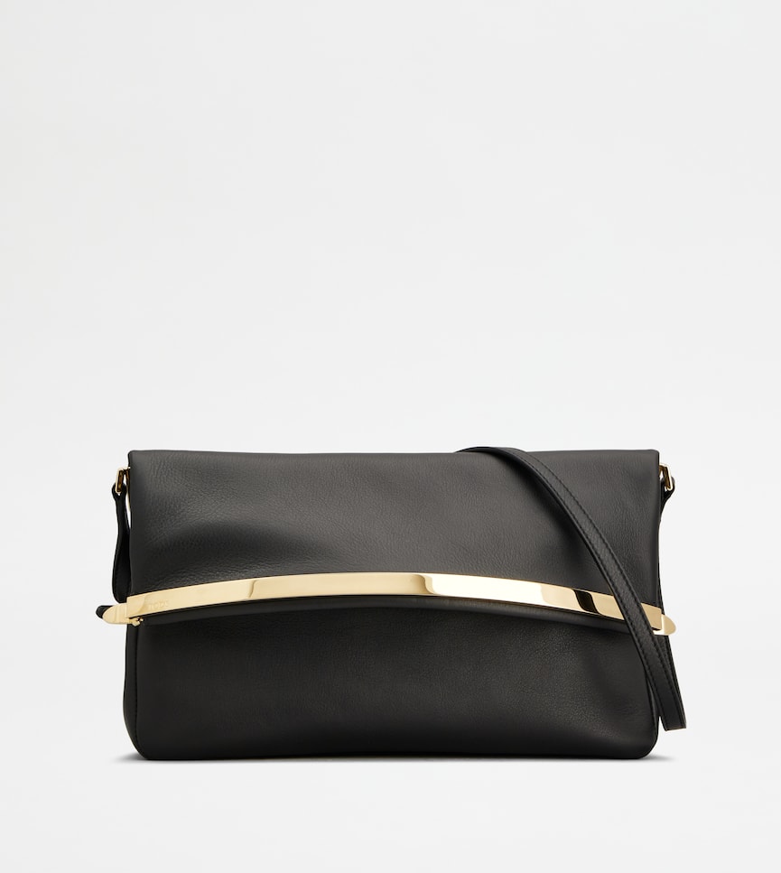 Flap Bag in Leather Small - Front view