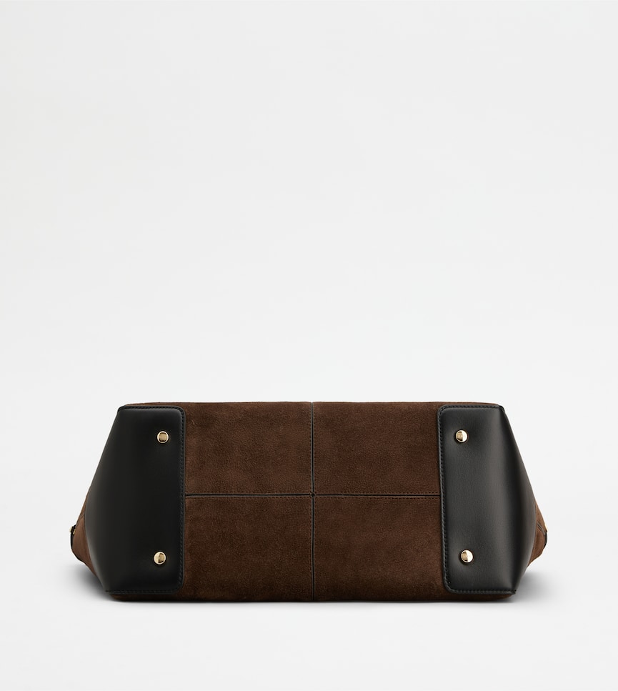 Tod's Di Bag Folio in Suede Medium-Small - Bottom view