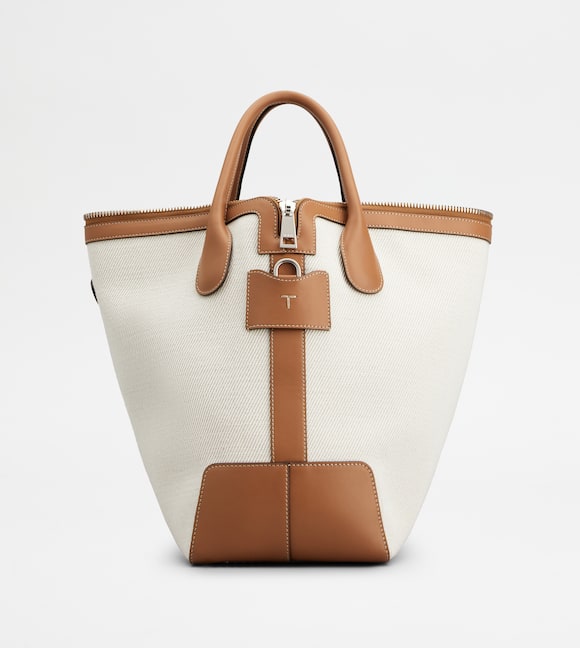 ADA_PRODUCT_ITEM_IMAGE Tod's Di Bag Swing in Canvas e Leather Medium