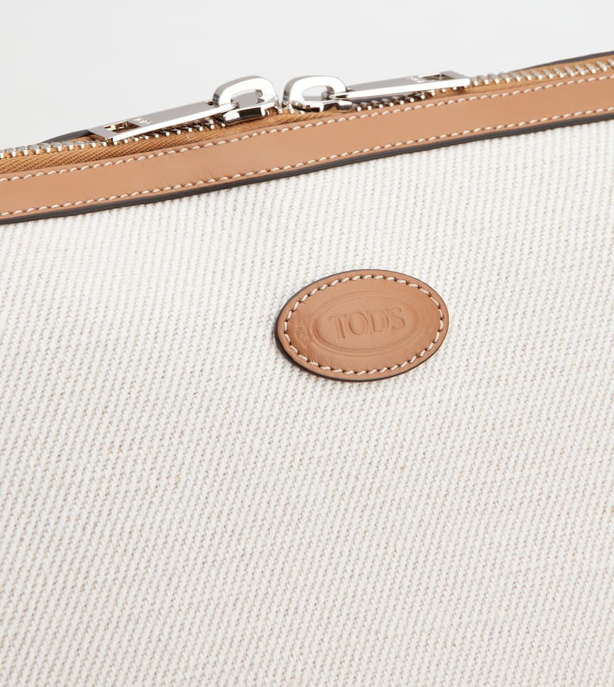 Tod's Di Bag Swing in Canvas e Leather Medium - Detailing