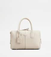 Tod's Di Bag Bauletto in Leather Mini-白色