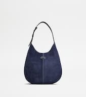 Tod's Di Bag Hobo in Leather Small-BLUE