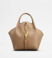 Satchel in Reptile Small-BEIGE