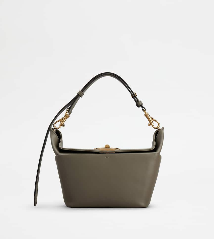 Tod's T-Box Bag in Leather Mini - Front view