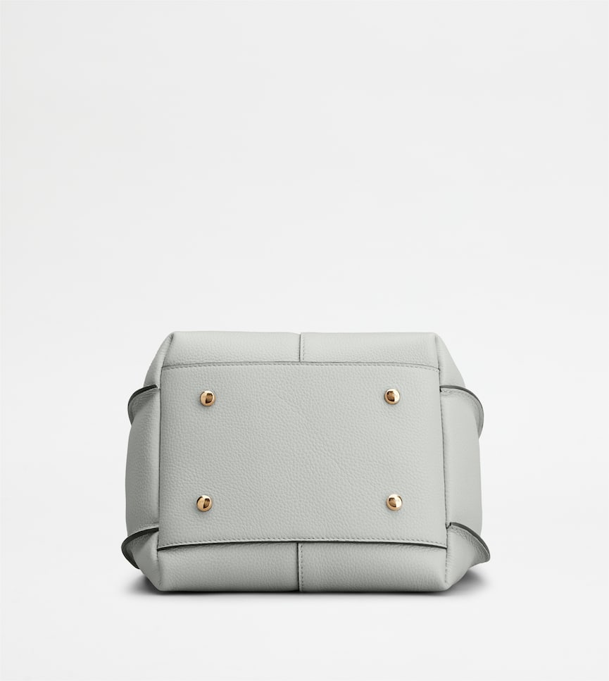 T Timeless Shoulder Bag in Leather Mini - Bottom view