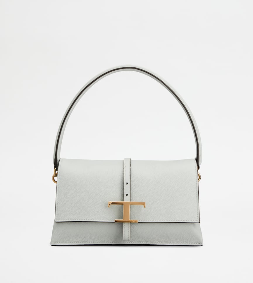 T Timeless Flap Bag in Leather Mini - Front view