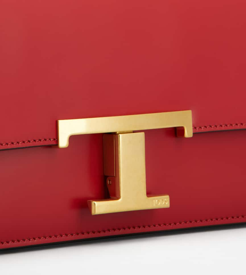 T Timeless Crossbody Bag in Leather CNY Micro - Detailing