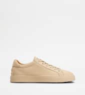 Sneakers in Suede-BEIGE