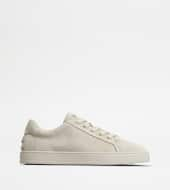 Sneakers in Suede-BEIGE