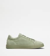 Sneakers in Leather-GREEN