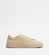 Sneakers aus Nubukleder-BEIGE