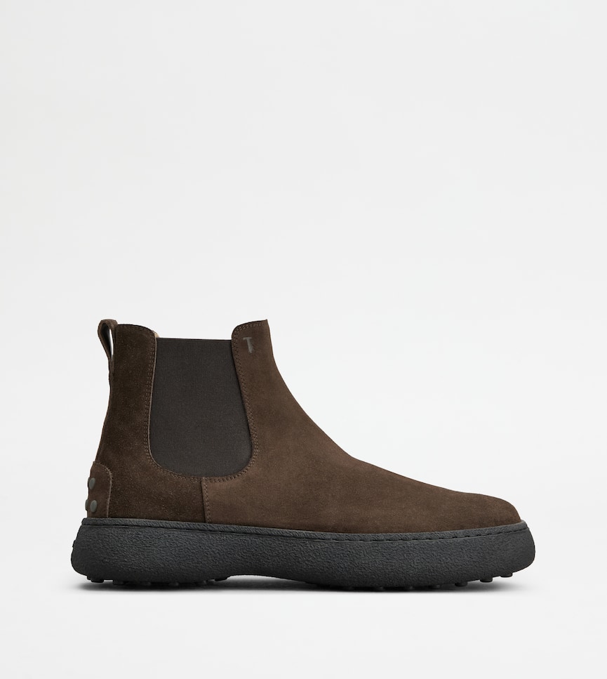 Tod's W. G. Chelsea Ankle Boots in Suede - Side view