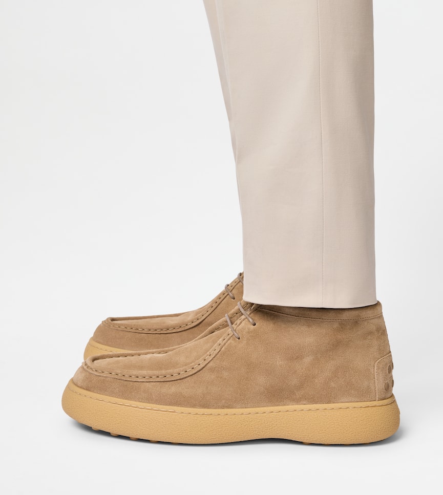 Tod's W. G. Desert Boots in Suede - On body