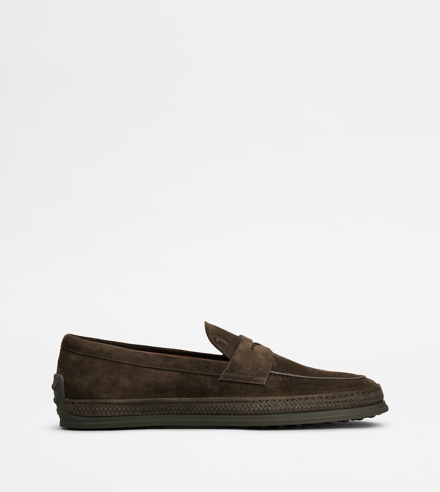 Loafers aus Veloursleder - Seitenansicht