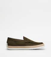 Slip-Ons in Suede-GREEN