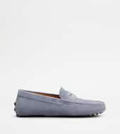 Gommino Driving Shoes in Suede-LIGHT BLUE