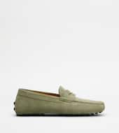 Gommino Driving Shoes in Suede-GREEN