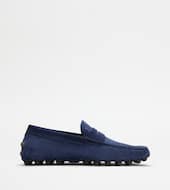 Tod's Gommino Bubble in Suede-BLUE