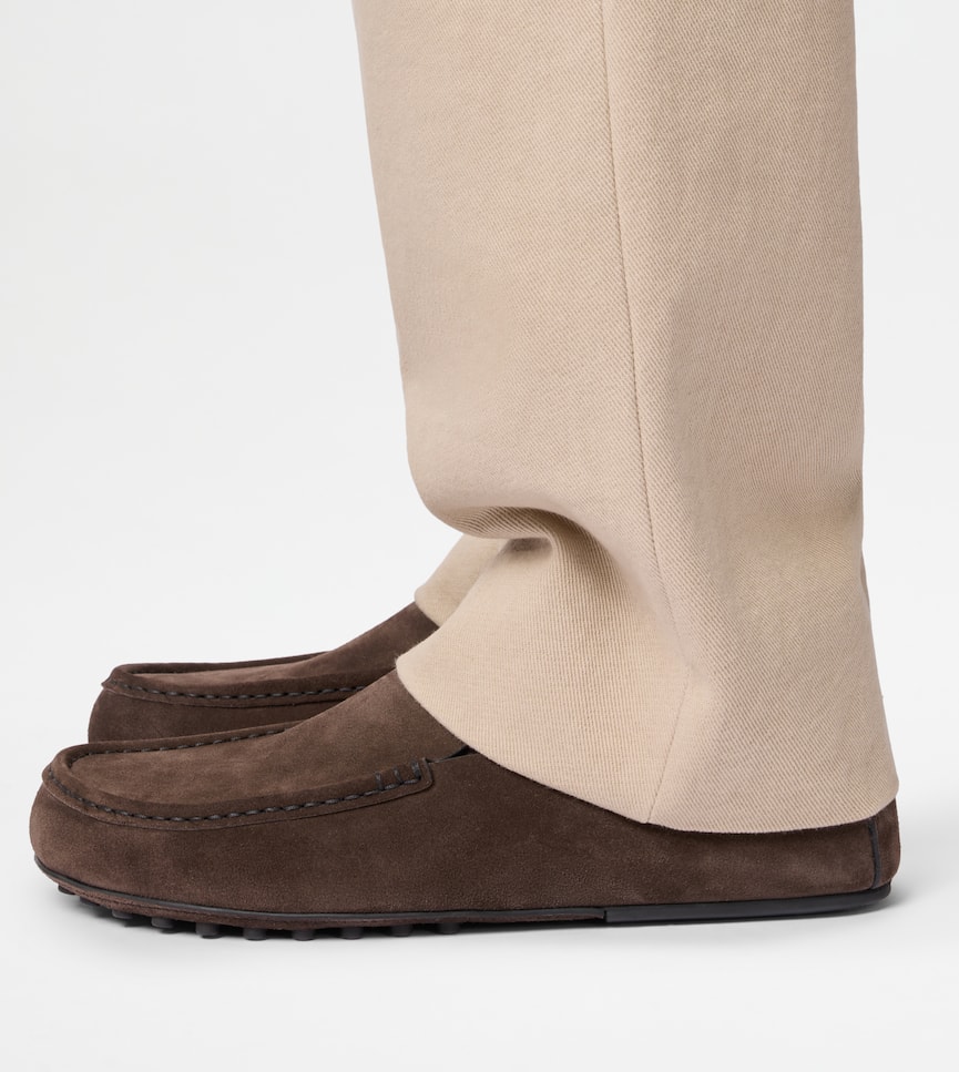 Slipper Loafers in Suede - On body