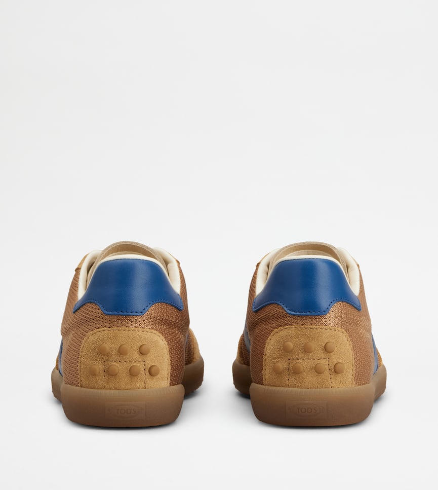 Tod's Tabs Sneakers in Suede and Technical Fabric - Rear view