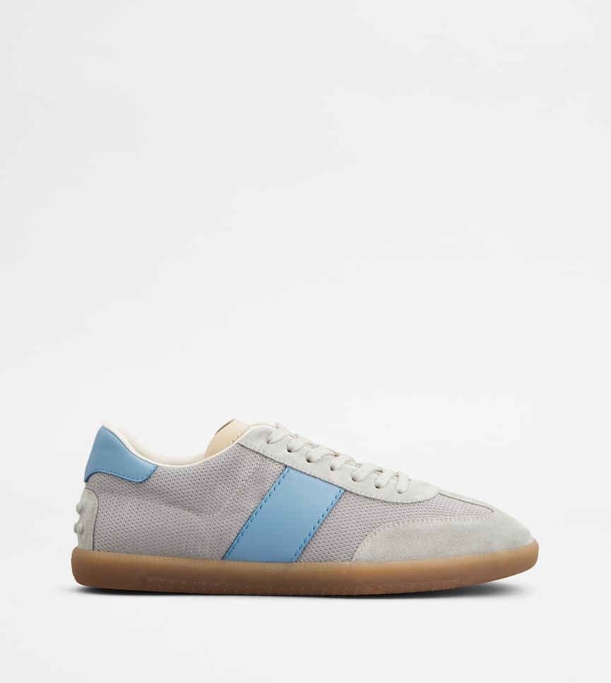 Tod's Tabs Sneakers in Suede and Technical Fabric - Side view