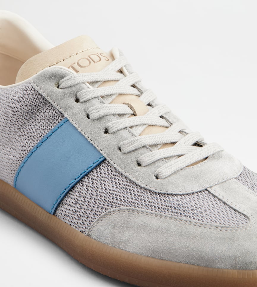 Tod's Tabs Sneakers in Suede and Technical Fabric - Alternativa dettaglio