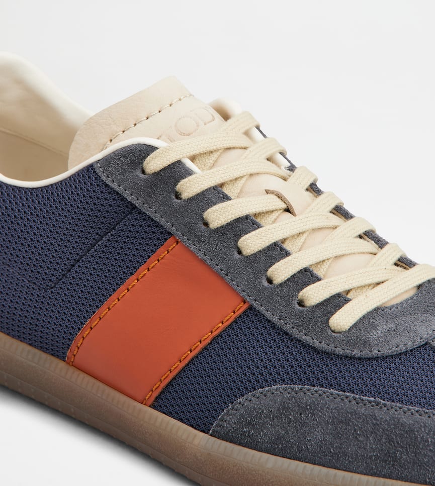 Tod's Tabs Sneakers in Suede and Technical Fabric - Alternativa dettaglio