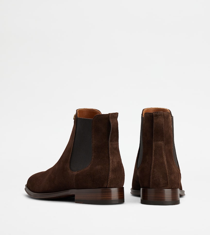 Ankle Boots in Suede - Rear view