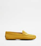 Gommino Driving Shoes in Leather-YELLOW