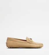 Gommino Driving Shoes in Suede-BEIGE