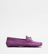 Gommino Driving Shoes in Suede-VIOLET