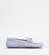 Gommino Driving Shoes in Suede-LIGHT BLUE