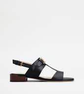 Sandale Kate en Cuir-NOIR