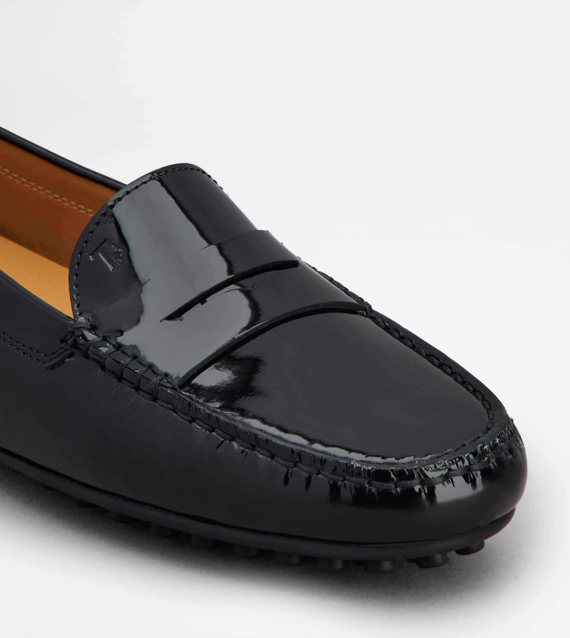 Tods Black Patent cheapest Leather Drivers