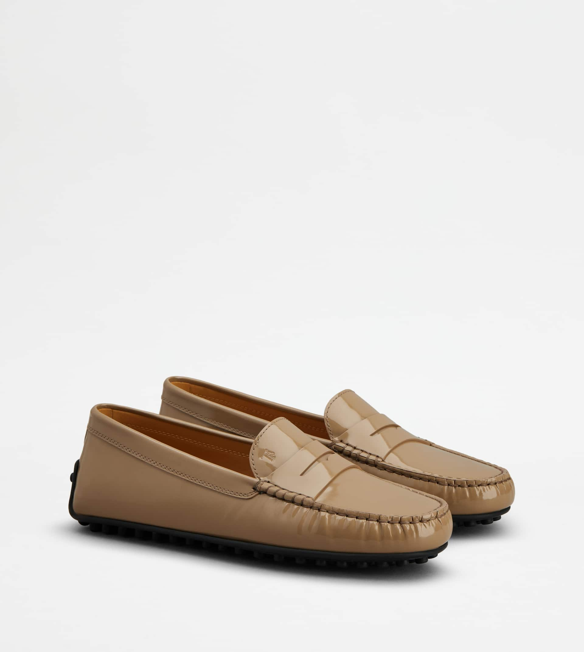 Tod’s Patten Leather Driving Loafer in offers Nude