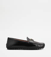 City Gommino Driving Shoes in Leather-BLACK