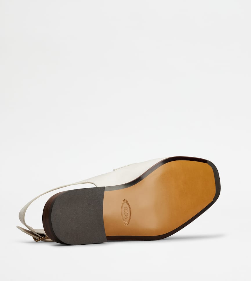 Mocassin Slingback en Cuir - Vue de dessous