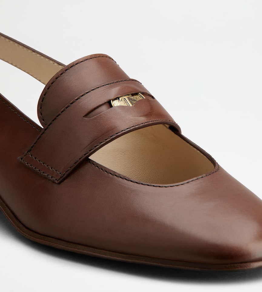 Mocassin Slingback en Cuir - Alternativa dettaglio