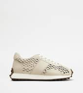 T Vintage Sneakers in Leather-OFF WHITE