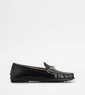 City Gommino Driving Shoes in Leather-BLACK