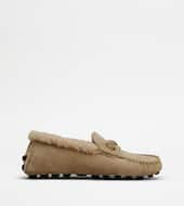 Gommino Bubble in Suede-BEIGE